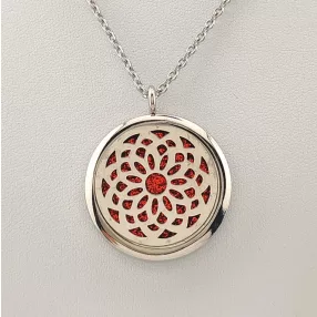 Ezüstszínű nemesacél medál nyaklánccal