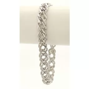 Ezüstszínű antiallergén fonott karkötő