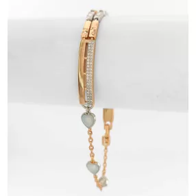 Aranyszínű antiallergén karkötő kagyló díszítéssel