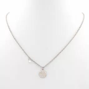 Ezüstszínű nemesacél nyaklánc medállal