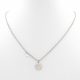 Ezüstszínű nemesacél nyaklánc medállal