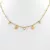 Aranyszínű nemesacél nyaklánc csillag medálokkal