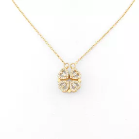   Aranyszínű nemesacél nyaklánc variálható szív medállal