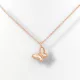 Rose gold színű nemesacél nyaklánc pillangó medállal