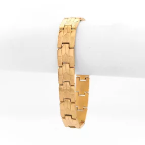 Aranyszínű nemesacél karkötő