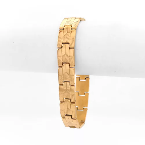 Aranyszínű nemesacél karkötő