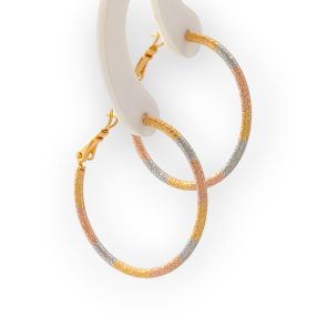 Tricolor antiallergén karika fülbevaló