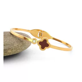 Aranyszínű nemesacél szerencsehozó karperec