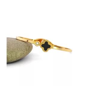 Aranyszínű nemesacél szerencsehozó karperec