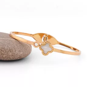 Aranyszínű nemesacél szerencsehozó karperec