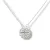 Ezüstszínű nemesacél nyaklánc variálható szív medállal