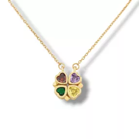   Aranyszínű nemesacél nyaklánc variálható szív medállal