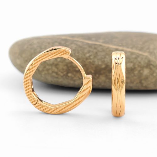 Aranyszínű antiallergén karika fülbevaló