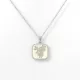 Ezüstszínű nemesacél nyaklánc rózsa medállal