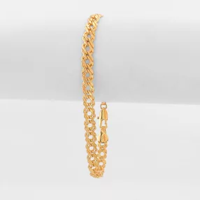 Aranyszínű dupla szemes antiallergén karkötő