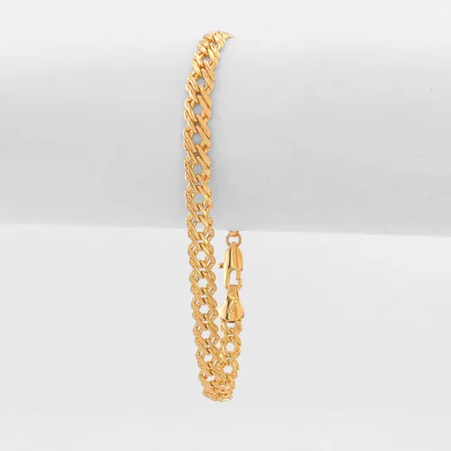 Aranyszínű dupla szemes antiallergén karkötő