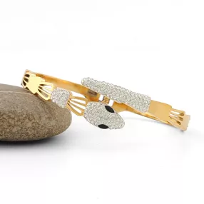 Aranyszínű nemesacél kígyó karperec