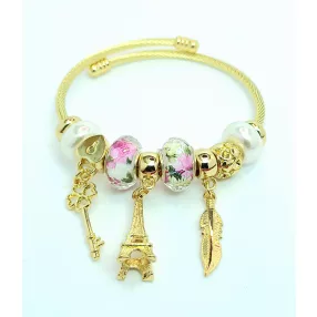 Aranyszínű anitallergén pandora jellegű karkötő 