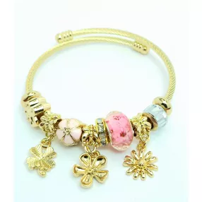 Aranyszínű antiallergén pandora jellegű karkötő