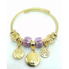 Aranyszínű antiallergén pandora jellegű karkötő