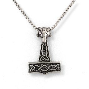 Thor kalapácsa nemesacél medál 