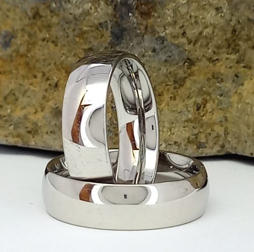Gravírozható ezüstszínű nemesacél gyűrű