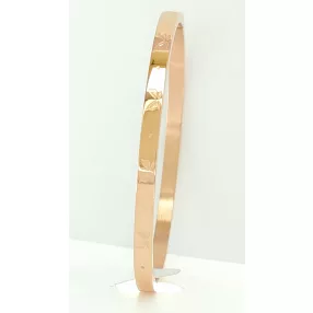 Rose gold színű nemesacél karperec pillangó mintával