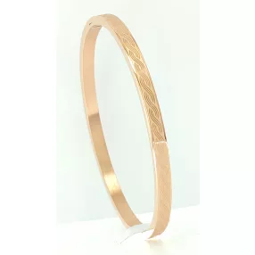 Rose gold színű hullám mintás karperec